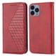 thumbnail image 1 of Funda Flip FOXDOCK para iPhone 13 , Estilo Billetera con Diseño Rombo, Correa de Mano y Soporte, Uso Diario, 1 of 5