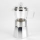 thumbnail image 3 of Cafetera Italiana Crystal Vitrex 1 Pieza Aluminio Transparente, 3 of 3