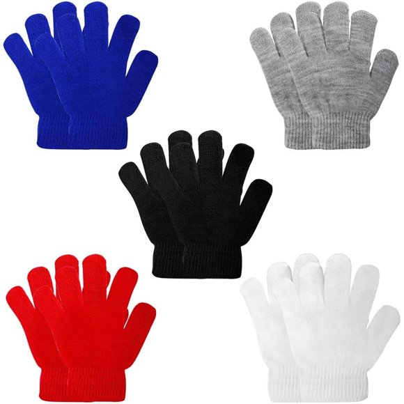 Guantes Tejidos Infantiles ONESING Invierno 5 Pares Talla Única