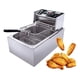 thumbnail image 1 of FREIDORA DE ACEITE ACERO INOX 6.5L COCINA RESTAURANTE LAU, 1 of 3