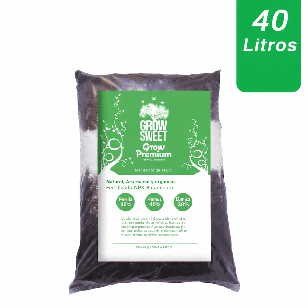 Grow Sweet - Sustrato Orgánico Growsweet 40 Litros – Humus, Turba Y Perlita