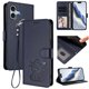 thumbnail image 2 of Funda Billetera con Relieve de Gato para iPhone 16 Plus, Azul, 2 of 6