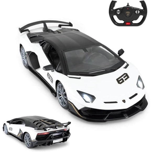 Auto RC Rastar Lamborghini Aventador SVJ 1:14 Blanco 2.4GHz