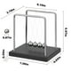 thumbnail image 3 of Newton's Cradle SEVNPRIME, 5 perlas grandes con base de madera, 3 of 3
