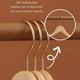 thumbnail image 2 of Set 50 Colgadores De Ropa Madera Ganchos Antideslizantes, 2 of 2