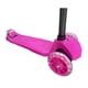 thumbnail image 3 of Scooter Monopatin 3 Ruedas Luces Barra Ajustable 86cm Rosa Bex, 3 of 7