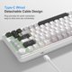thumbnail image 4 of Teclado MageGee de 80 teclas RGB con perilla de volumen y cableado, 4 of 8