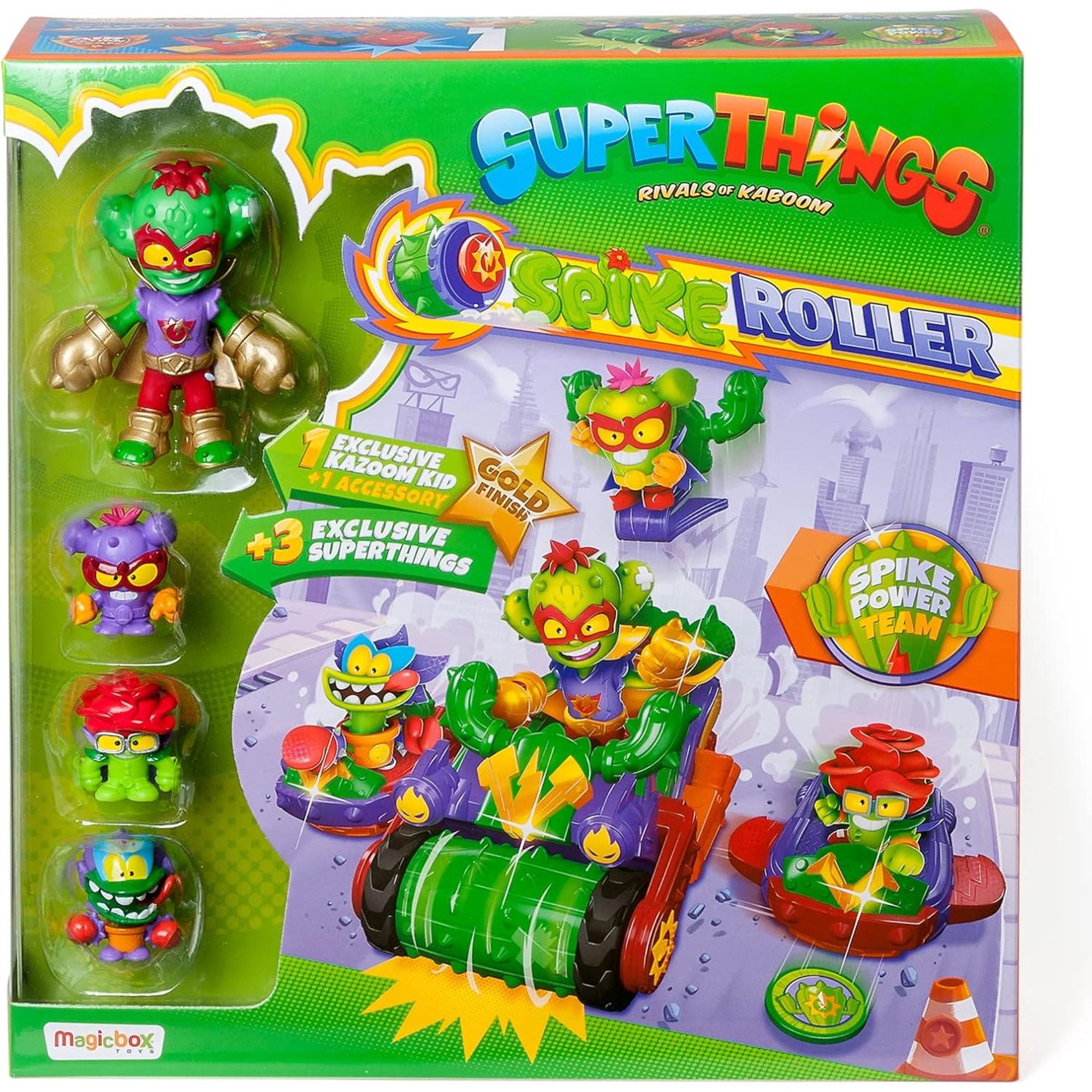 Figura Superzings S- Vehiculo Spike Roller