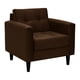 thumbnail image 2 of Sofa Retro 1c Felpa 00 Chocolate, 2 of 6