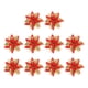 thumbnail image 2 of 10x Poinsettia Artificial Fiesta De Boda Flor Falsa Brillo Poinsettia Rojo, 2 of 5
