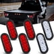 thumbnail image 1 of Luces traseras para remolque Nilight 6" ovaladas, 6 piezas, 10 LED, impermeables, 1 of 9