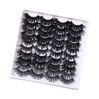 Ioensy - 20 Piezas De Pestañas Postizas, Herramienta De Maquillaje, Pestañas Gruesas Injertadas Para Fiestas De Festivales De Niñas