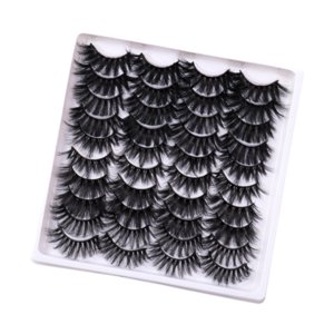 Ioensy - 20 Piezas De Pestañas Postizas, Herramienta De Maquillaje, Pestañas Gruesas Injertadas Para Fiestas De Festivales De Niñas