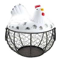 Genérico - Canasto Porta Huevos Gallina 22 Cm