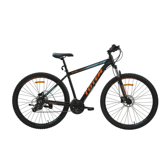 BICICLETA TOTEM W790 MTB ARO 29 TALLA 17 NEGRO CON NARANJA