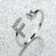 thumbnail image 1 of Stylish Silver A-Z Initial Rings for Weddings, Bridesmaids, and Couples - Perfect Gifts for Love and Fashion, 1 of 5