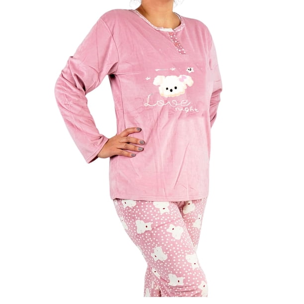 Pijama Mujer Micropolar Invierno Diseños 492
