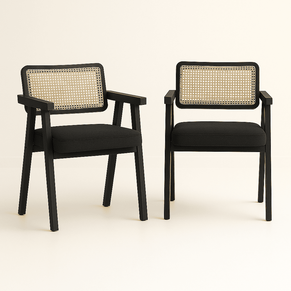 Oh! Mi Hogar ® - Pack De 2 Sitiales Noruegos Acolchados De Madera