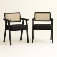 Oh! Mi Hogar ® - Pack De 2 Sitiales Noruegos Acolchados De Madera