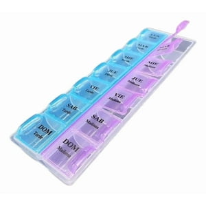 Genérico - Set 5 Pastilleros Semanal Tarde Mañana Medicina Lau