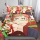 thumbnail image 1 of Juego de ropa de cama Jujutsu Kaisen, funda nórdica con cierre de cremallera, juego de funda de edredón de anime para adolescentes, niños, niñas y adultos, juego de 3 piezas de microfibra du, 1 of 3