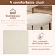 thumbnail image 2 of Dining Chairs Set of 4, Metal Kitchen Chairs with Modern Fabric Upholstered for Dining Room, Beige, 2 of 3