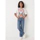 thumbnail image 1 of Polera Crop Top Niña Estampada Juvenil Algodon Suave Moda, 1 of 3