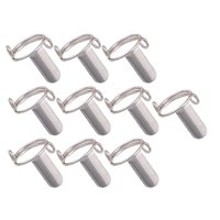 Ioensy - 10 Anillos Para Uñas Sin Adhesivo Ni Pegamento Para Decoración De Uñas Acrílicas Ajustables Plateados