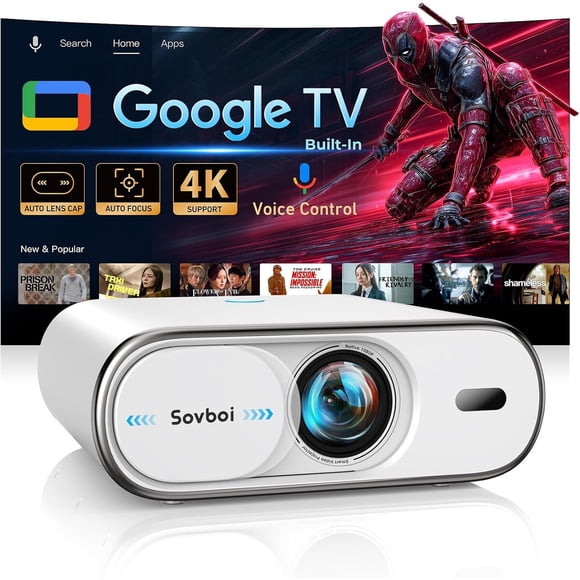 Proyector Sovboi E30Max 1080P 3000 lm Google TV WiFi 6