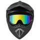 thumbnail image 2 of Casco de moto CARTMAN de cara completa aprobado por el DOT, negro mate, 2 of 6