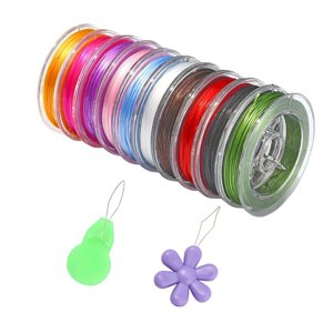 Bothyi - 10 Uds Cordón De Abalorios Cuerda Elástica De Cristal Fuerte Para Suministros De Fabricación De Joyas