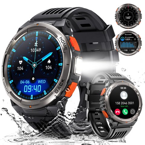 Smartwatch Leuceira Military 1.45"" Hd Resistente Al Agua