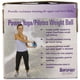 thumbnail image 3 of Pelota de yoga con peso Aeromat Soft, verde azulado/gris, 2.7 kg, 3 of 5
