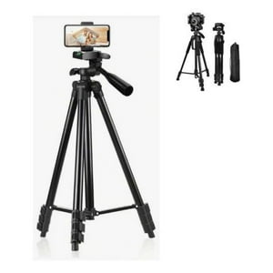 Genérico - Trípode Cámara Y Celular Plegable Con Bolso Aluminio 140Cm