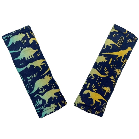 Funda de cojín para asiento de coche de bebé, correa, estampado de dinosaurios