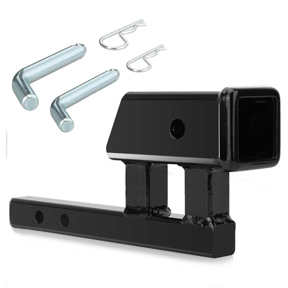 Adaptador de enganche Geksion de 1,25" a 2" con elevación/descenso de 4"