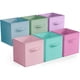 thumbnail image 1 of Cubos de almacenamiento Sorbus de tela, 6 cubos plegables, 28 x 28 x 26 cm, 1 of 7