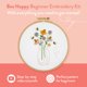 thumbnail image 2 of Kit de Bordado Clever Poppy para Principiantes – Bee Happy, 2 of 8