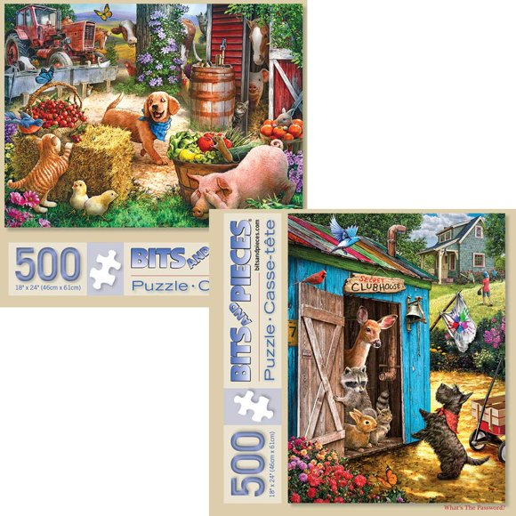 Juego económico de piezas y piezas de rompecabezas, 500 piezas, x2