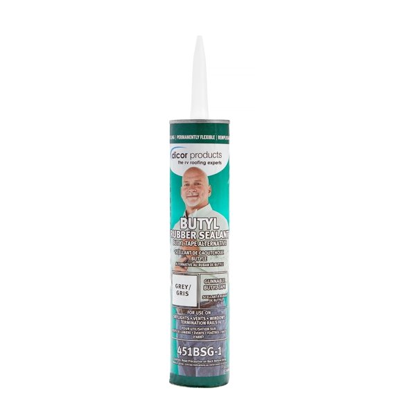 Sellador Dicor 451BSG-1 de Caucho Butílico Aplicable con Pistola 545 g Gris