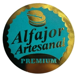 Genérico - Sticker Alfajor Calipso 38Mm 100Un Azul