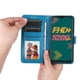 thumbnail image 3 of Funda tipo cartera FOXDOCK para Infinix Hot 11 , diseño girasol en relieve, cuero PU, cierre magnético, soporte y tarjetero, 3 of 5