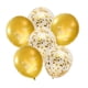thumbnail image 4 of 6 Piezas 12 Pulgadas Globos De Látex Metálico Lentejuelas Globos Decoración De Fiesta De Navidad Dorado, 4 of 5