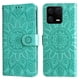 thumbnail image 1 of Funda tipo cartera FOXDOCK para Xiaomi 13 , diseño girasol en relieve, cuero PU, cierre magnético, soporte y tarjetero, 1 of 5