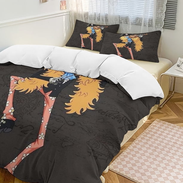 Brook Bed Duvet Cover Funny Anime Cartoon Bedding Sets Lightweight 3 Piece Comforter Sets