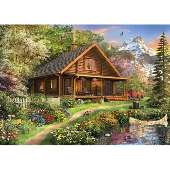 Rompecabezas Anatolian Cabaña de Troncos Casa 1500 Piezas 85x60 cm