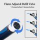 thumbnail image 4 of Encendedor de butano HONEST Single Jet Flame, recargable, azul, 4 of 6