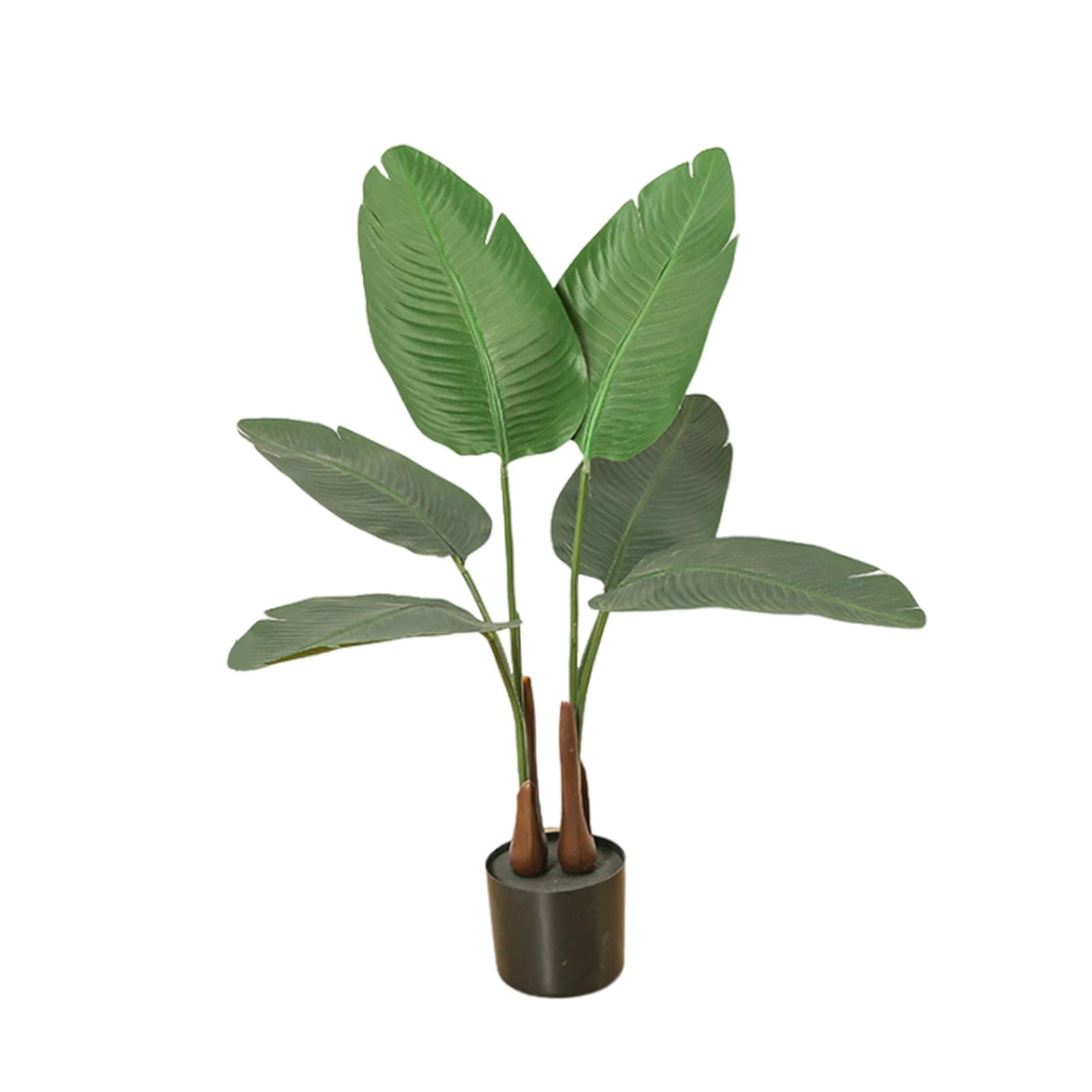 Magideal - Plantas Artificiales Decorativas Plantas Artificiales En Maceta Planta Artificial En Maceta Para Entrada Jardín Oficina Hogar Regalo De Inauguración Palma Viajera