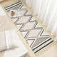 thumbnail image 1 of Alfmobra Pasillera Baja De Cama Kilim Tejida Con Flecos Boho Estampada 180x60cm, 1 of 3