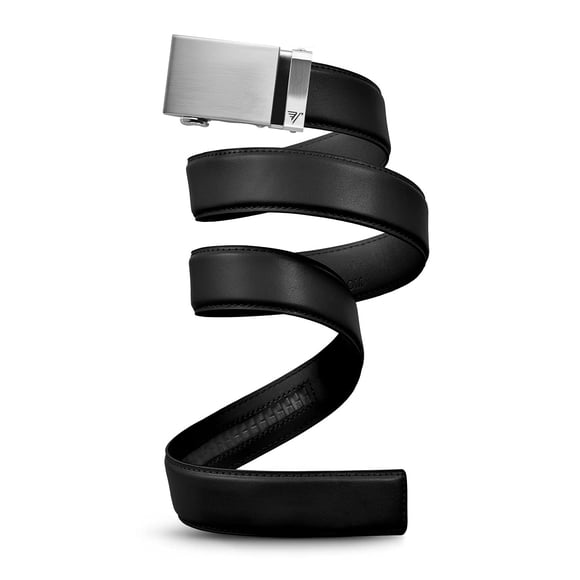Cinturón Mission Belt de cuero negro 91‑97 cm con hebilla de acero